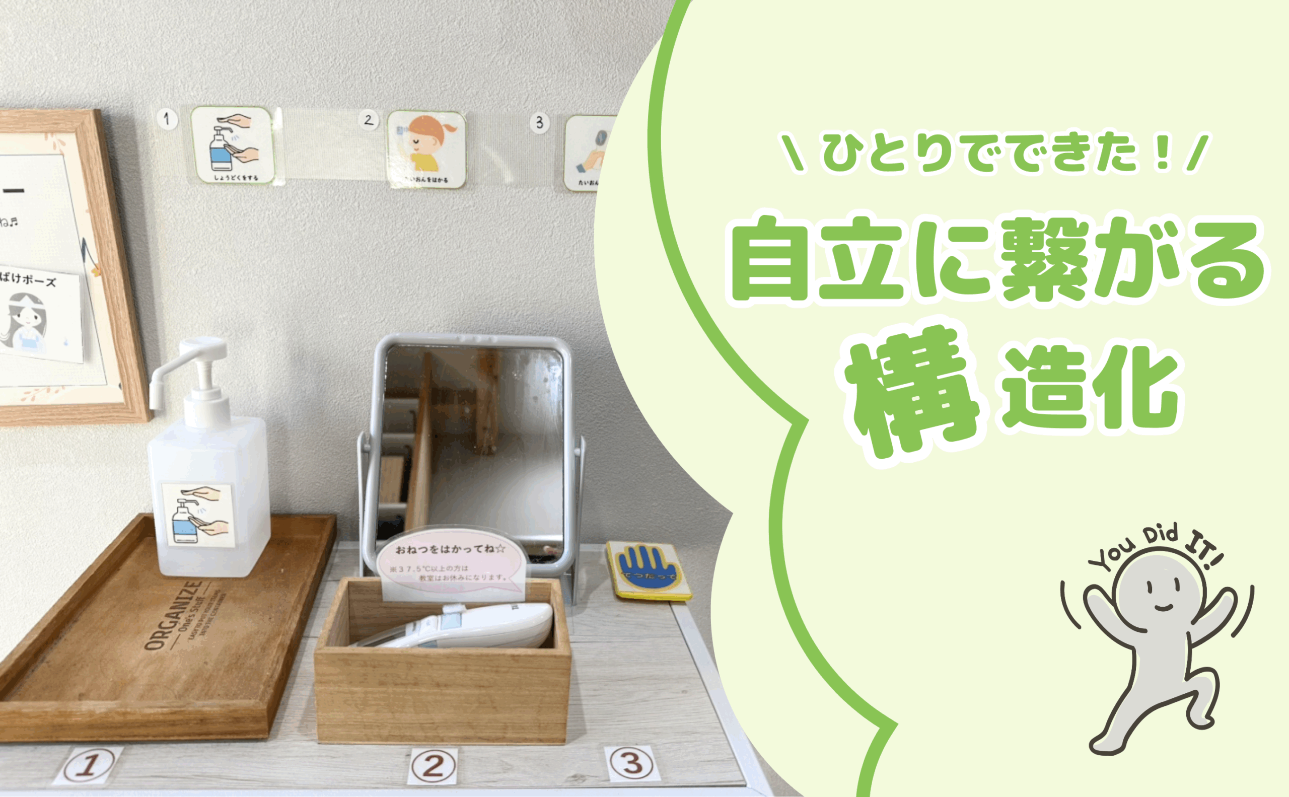 一人でもわかる！動ける！できた！自立に繋がる構造化